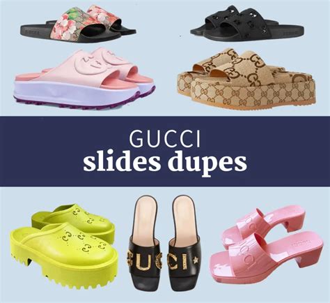 gucci slide dupe list